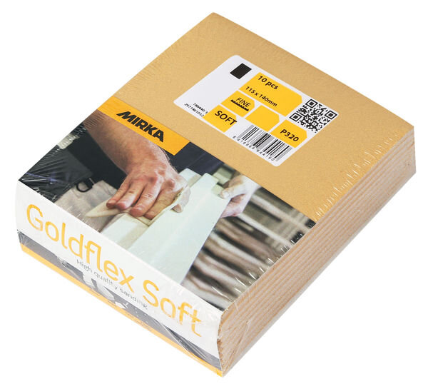 Šlifavimo Goldflex soft Mirka 115 x 140 10vnt kaina ir informacija | Šlifuokliai | pigu.lt