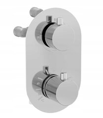 Potinkinis dušo ir vonios komplektas su termostatu Mexen Kai 7in1, 25 cm, Chrome kaina ir informacija | Dušo komplektai ir panelės | pigu.lt