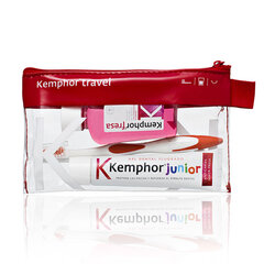 KEMPHOR® Дорожный набор для ухода за зубами для детей цена и информация | Зубные щетки, пасты | pigu.lt