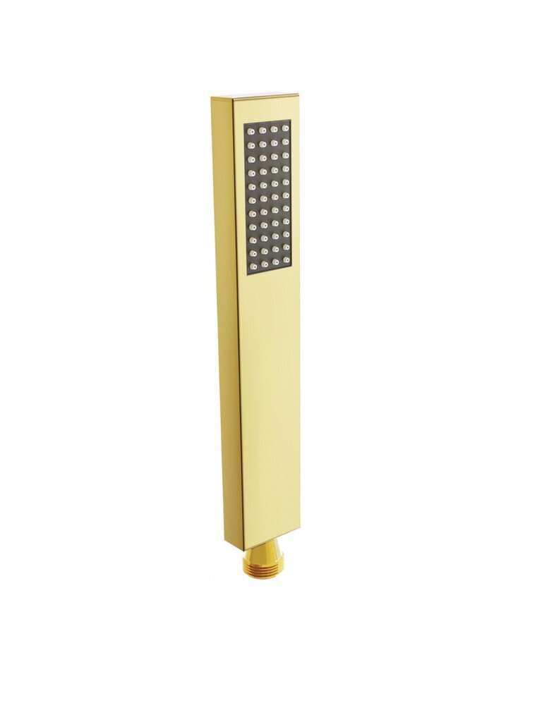 Potinkinis dušo ir vonios komplektas su termostatu Mexen Cube 7in1, 25x25 cm, Gold цена и информация | Dušo komplektai ir panelės | pigu.lt