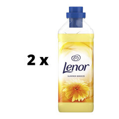 Кондиционер для белья Lenor Summer Breeze, 850 мл x 2 шт. упаковка цена и информация | Средства для стирки | pigu.lt