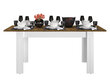 Stalas ML Meble Lille 15, baltas kaina ir informacija | Virtuvės ir valgomojo stalai, staliukai | pigu.lt