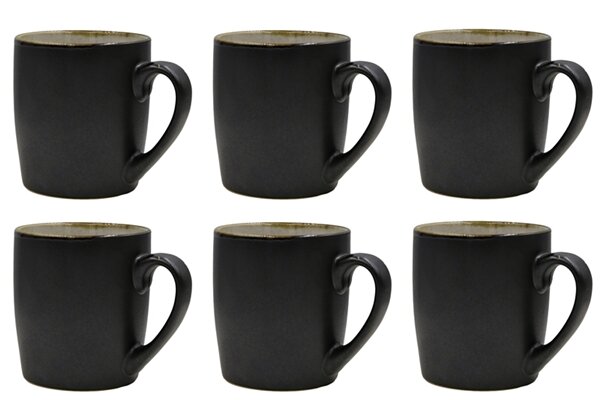 Keramikinių puodelių rinkinys BLACK Jeans Gray, 6 vnt цена и информация | Taurės, puodeliai, ąsočiai | pigu.lt