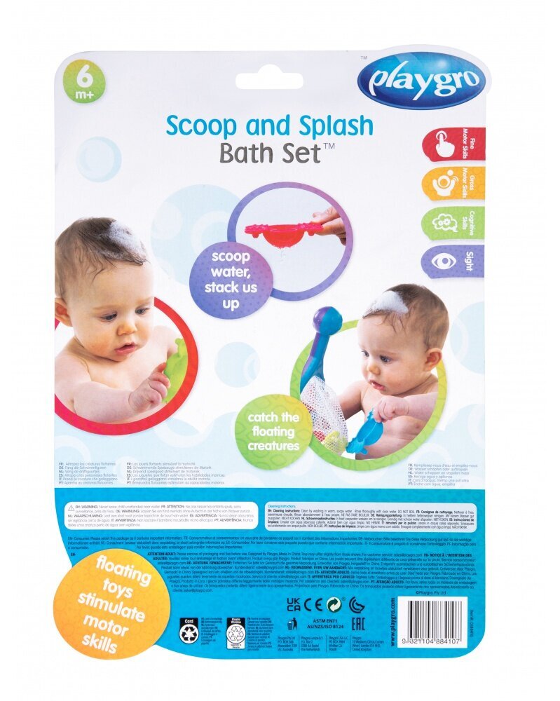 Vonios žaislas Scoop & Splash Playgro, 188410 kaina ir informacija | Žaislai kūdikiams | pigu.lt