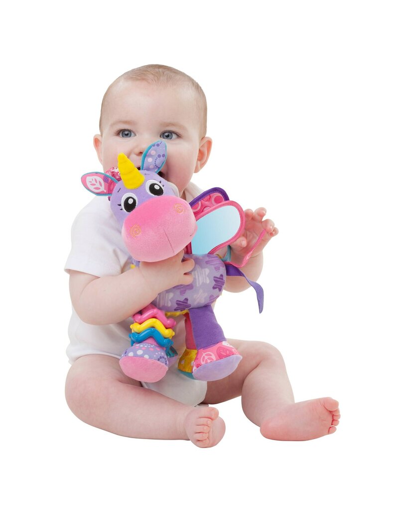 Pakabinamas minkštas žaislas Playgro Stella Unicorn, 186981 kaina ir informacija | Žaislai kūdikiams | pigu.lt