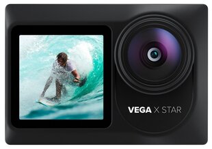 Водостойкая спорт камера + держатель крепления Niceboy Vega X STAR WI-FI 4K / 20MPx цена и информация | Экшн-камеры | pigu.lt