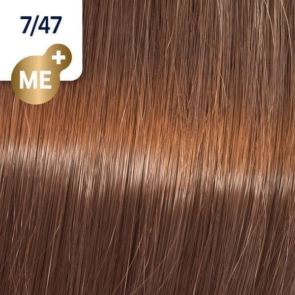 Plaukų dažai Wella Koleston Perfect Me+ - Vibrant Reds, 7/47 Medium Blonde Red Brown, 60 ml kaina ir informacija | Plaukų dažai | pigu.lt