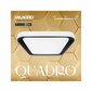 Eko-Light lubinis šviestuvas Quadro Black kaina ir informacija | Lubiniai šviestuvai | pigu.lt