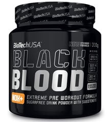 Biotech USA Black Blood NOX+, mėlynių ir laimo skonio, 330 g цена и информация | Креатин | pigu.lt