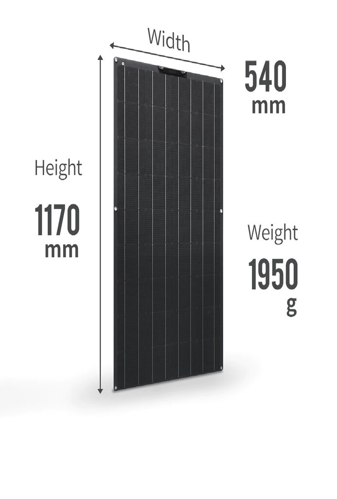 Saulės baterijų rinkinys Lankstus modulis 12V 150W Su valdikliu. kaina ir informacija | Atsarginiai maitinimo šaltiniai (power bank) | pigu.lt