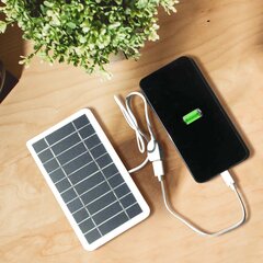 Солнечная батарея из поликремния класса А, 5 В, 400 мА, выход USB цена и информация | Зарядные устройства Power bank | pigu.lt