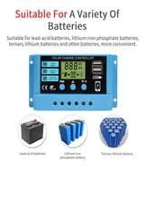 ШИМ контроллер заряда солнечной батареи, 10А цена и информация | Зарядные устройства Power bank | pigu.lt