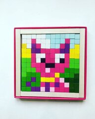 Medinė mozaika - Pikseliai "Fantazija", M 4823056514880 kaina ir informacija | Lavinamieji žaislai | pigu.lt