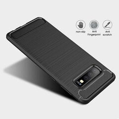 Dėklas telefonui Forcell CARBON - SAMSUNG Galaxy S9 PLUS , juodas kaina ir informacija | Telefono dėklai | pigu.lt