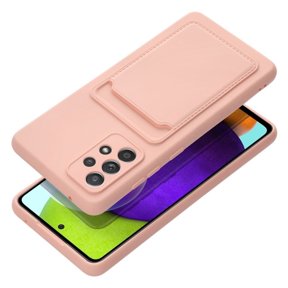 Dėklas telefonui Forcell CARD - SAMSUNG A53 5G , rožinis цена и информация | Telefono dėklai | pigu.lt