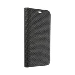 Чехол Forcell Luna Book Carbon - Samsung A20e черный цена и информация | Чехлы для телефонов | pigu.lt