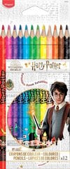 Цветные карандаши Maped Harry Potter 12 цветов цена и информация | Принадлежности для рисования, лепки | pigu.lt