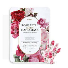 Rankų kaukė Petitfee KOELF Rose Petal Satin Hand Mask, 1 vnt kaina ir informacija | Petitfee Kvepalai, kosmetika | pigu.lt