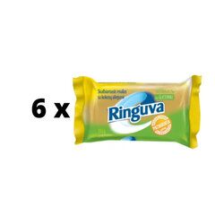 Мыло хозяйственное Ringuva, с кокосом, 150 г x 6 шт. упаковка цена и информация | Средства для стирки | pigu.lt