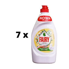 Indų ploviklis FAIRY Sensitive Camomile & Vit E, 450 ml x 7 vnt. pakuotė kaina ir informacija | Indų plovimo priemonės | pigu.lt