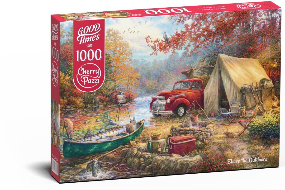 CherryPazzi dėlionė Share the Outdoors 1000 det. kaina ir informacija | Dėlionės (puzzle) | pigu.lt