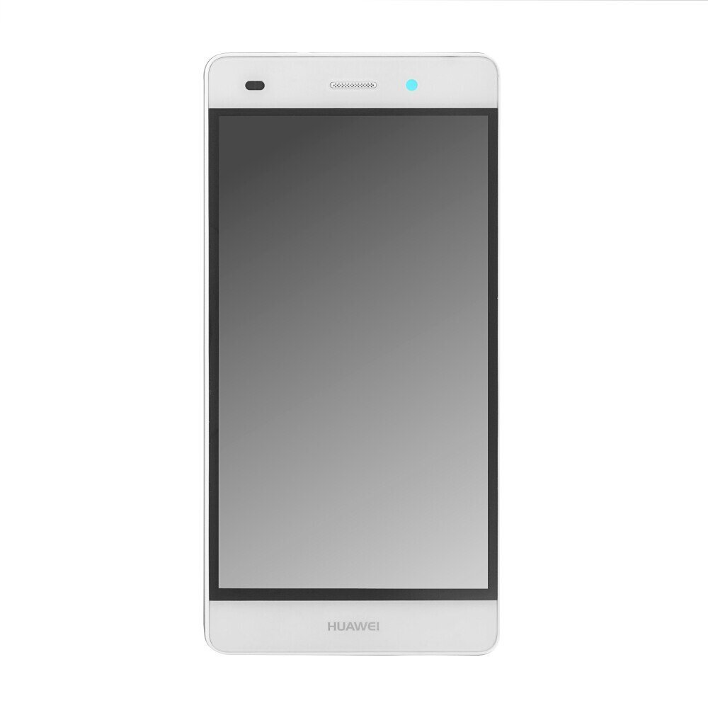 OEM ekranas + rėmelis Huawei P8 Lite baltas kaina | pigu.lt