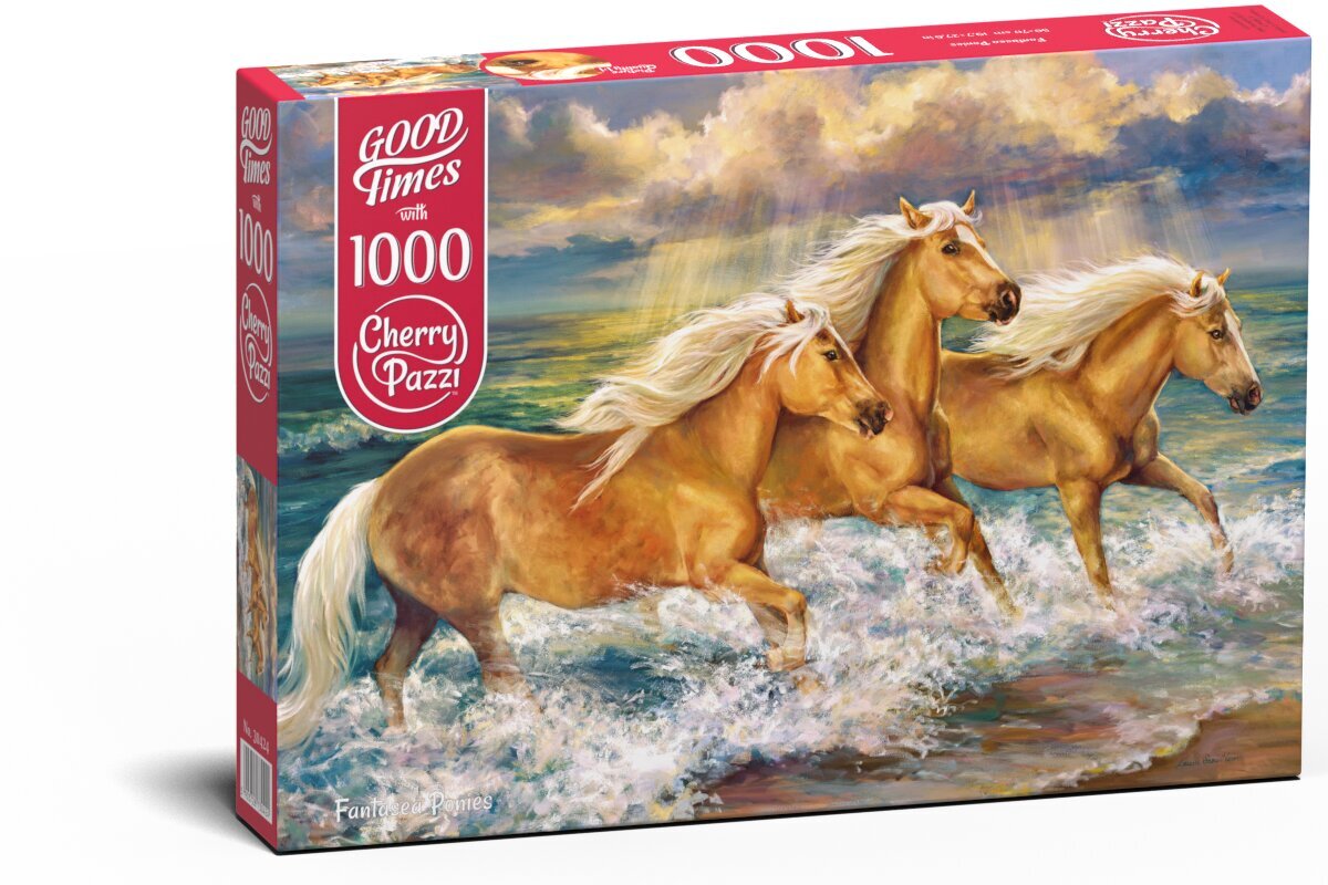 CherryPazzi dėlionė Fantasea Ponies 1000 det. kaina ir informacija | Dėlionės (puzzle) | pigu.lt