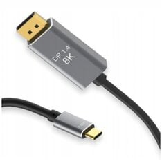 USB-C DisplayPort kabelis 8K 5K 4K 144 Hz Mac MACBOOK 240Hz Zenwire kaina ir informacija | Adapteriai, USB šakotuvai | pigu.lt