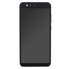 OEM ekranas + rėmelis Huawei P10 Lite juodas, be logotipo kaina ir informacija | Telefonų dalys ir įrankiai jų remontui | pigu.lt