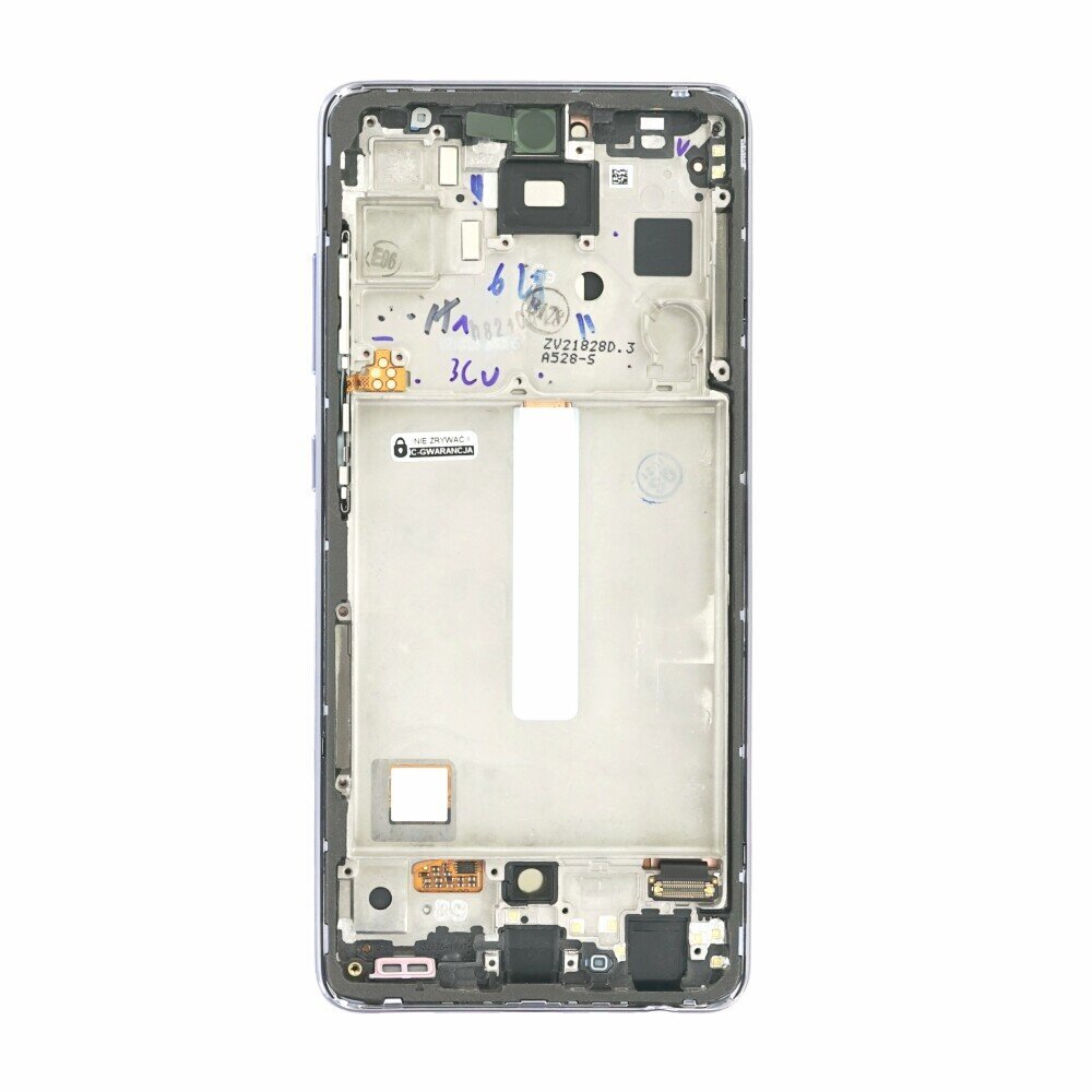 Atsarginė dalis "Samsung" ekrano blokas + rėmelis, skirtas A528 Galaxy A52s  5G violetinės spalvos GH82-26861C kaina | pigu.lt