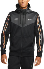 Nike vyriškas džemperis M Nsw Repeat Sw Pk Fz Hoody Black DX2025 010 kaina ir informacija | Džemperiai vyrams | pigu.lt