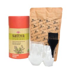 Растительная темно-красная краска для волос Махагон, Sattva Ayurveda, 150 г цена и информация | Краска для волос | pigu.lt