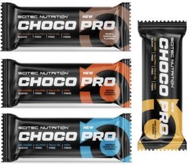 Scitec Nutrition Сhoco Pro baltyminis batonėlis sūdytos karamelės skonio, 50 g kaina ir informacija | Batonėliai | pigu.lt