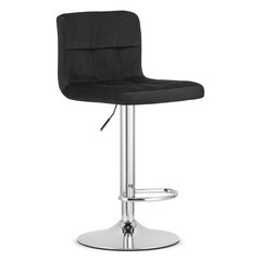 Hoker PROT baro kėdė, juodo aksomo / chromo pagrindas kaina ir informacija | Virtuvės ir valgomojo kėdės | pigu.lt