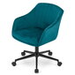 MINK pasukamas fotelis, jūros žalias aksomas kaina ir informacija | Biuro kėdės | pigu.lt