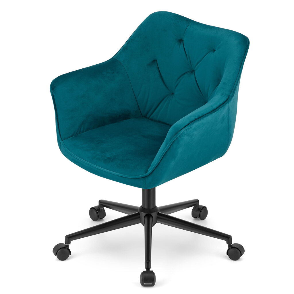 COPA pasukamas fotelis, jūros žalias aksomas kaina ir informacija | Biuro kėdės | pigu.lt