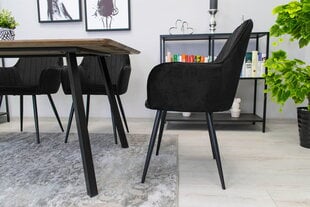 2-х частей набор стульев для столовой Tvilum Lugo, черный цена и информация | Стулья для кухни и столовой | pigu.lt
