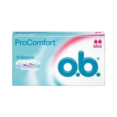 Tamponų pakuotė Ob Procomfort Mini, 32 vnt. kaina ir informacija | Tamponai, higieniniai paketai, įklotai | pigu.lt