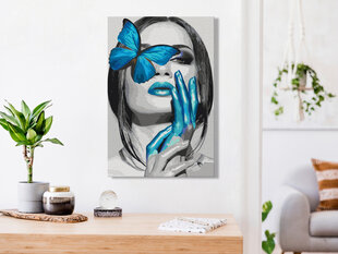 Картина по номерам Blue Butterfly 40x60 см цена и информация | Живопись по номерам | pigu.lt