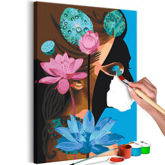 Картина по номерам Lotus Lady 40x60 см цена и информация | Живопись по номерам | pigu.lt