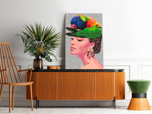 Картина по номерам Parrot on the Head 40x60 см цена и информация | Живопись по номерам | pigu.lt