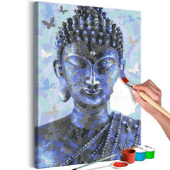 Картина по номерам Buddha and Butterflies 40x60 см цена и информация | Живопись по номерам | pigu.lt