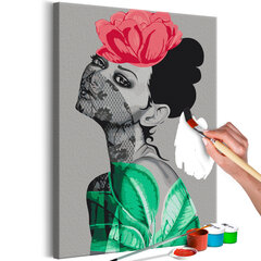 Картина по номерам Lady With Veil 40x60 см цена и информация | Живопись по номерам | pigu.lt