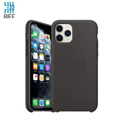 Riff Тонкий & Мягкий силиконовый чехол-крышка с мягкой подкладкой для Apple iPhone 11 Pro Серо-черный цена и информация | Чехлы для телефонов | pigu.lt