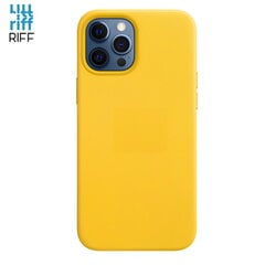 Riff Тонкий & Мягкий силиконовый чехол-крышка с мягкой подкладкой для Apple iPhone 12 / 12 Pro Желтый цена и информация | Чехлы для телефонов | pigu.lt