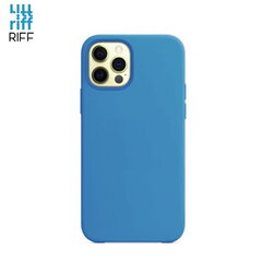 Riff Тонкий & Мягкий силиконовый чехол-крышка с мягкой подкладкой для Apple iPhone 12 / 12 Pro Синий цена и информация | Чехлы для телефонов | pigu.lt