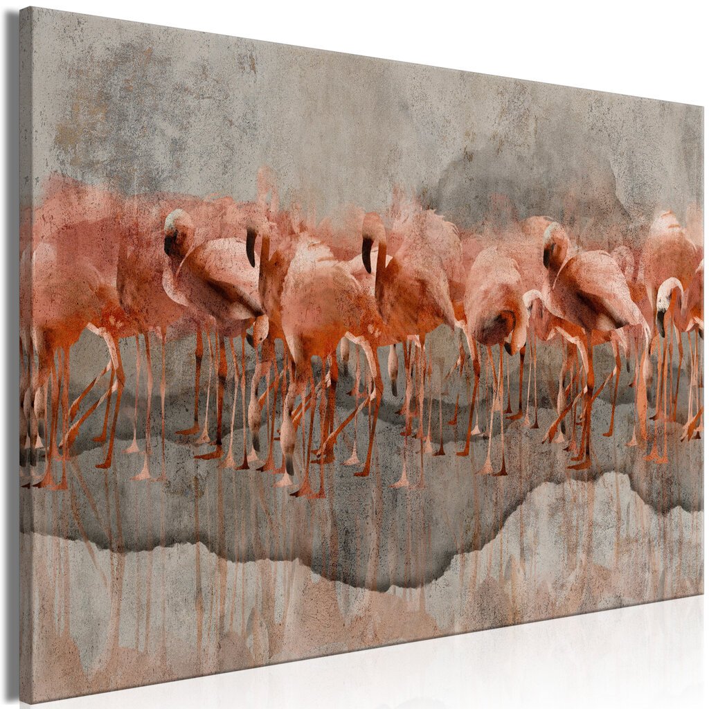 Paveikslas - Flamingo Lake (1 dalis) Wide kaina ir informacija | Reprodukcijos, paveikslai | pigu.lt