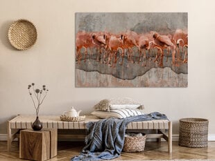 Картина - Flamingo Lake (1 часть) Wide цена и информация | Репродукции, картины | pigu.lt