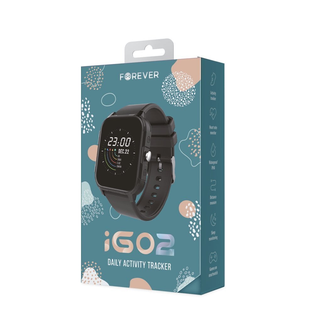 Forever iGO 2 JW-150 Black цена и информация | Išmanieji laikrodžiai (smartwatch) | pigu.lt