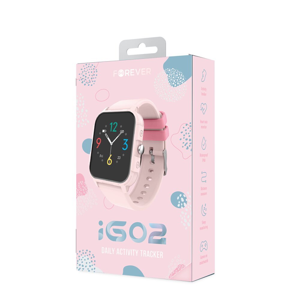 Forever iGO 2 JW-150 Pink kaina ir informacija | Išmanieji laikrodžiai (smartwatch) | pigu.lt